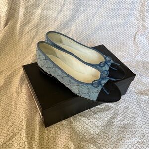 Chanel Denim Ballet Flats 39